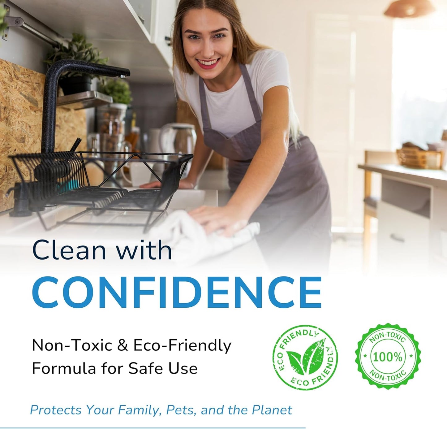 BIRD BARRIER Product Image Dissolve-It Enzyme Cleaner Concentrate |1 Quart Ready to use | Bird Dropping Remover, Pet Urine & Odor Eliminator for Carpets, Hardwood Floors, Drains & Grease Traps