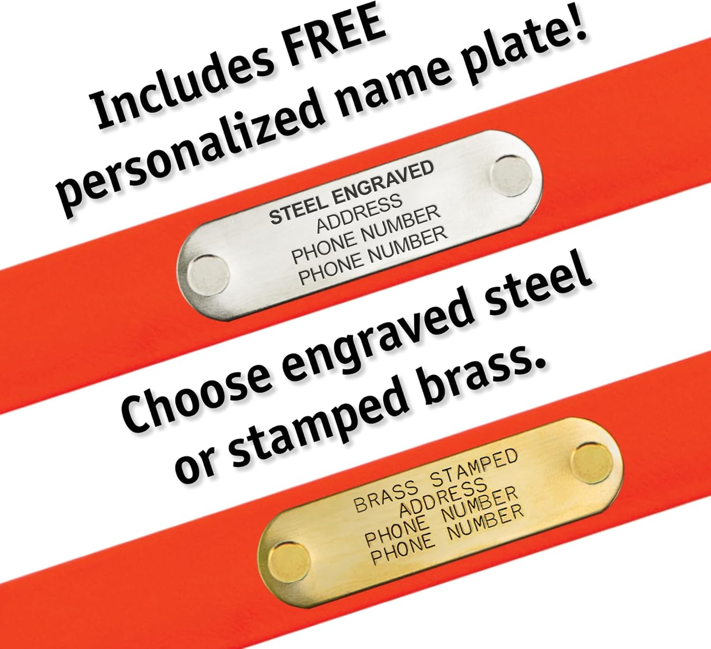 Biothane Custom Dog Collar – Waterproof, Stink-Proof Personalized Collar with Name & Phone Number – Durable, Many Sizes and Colors – Assembled in USA – Assembled in USA (Hot Pink)