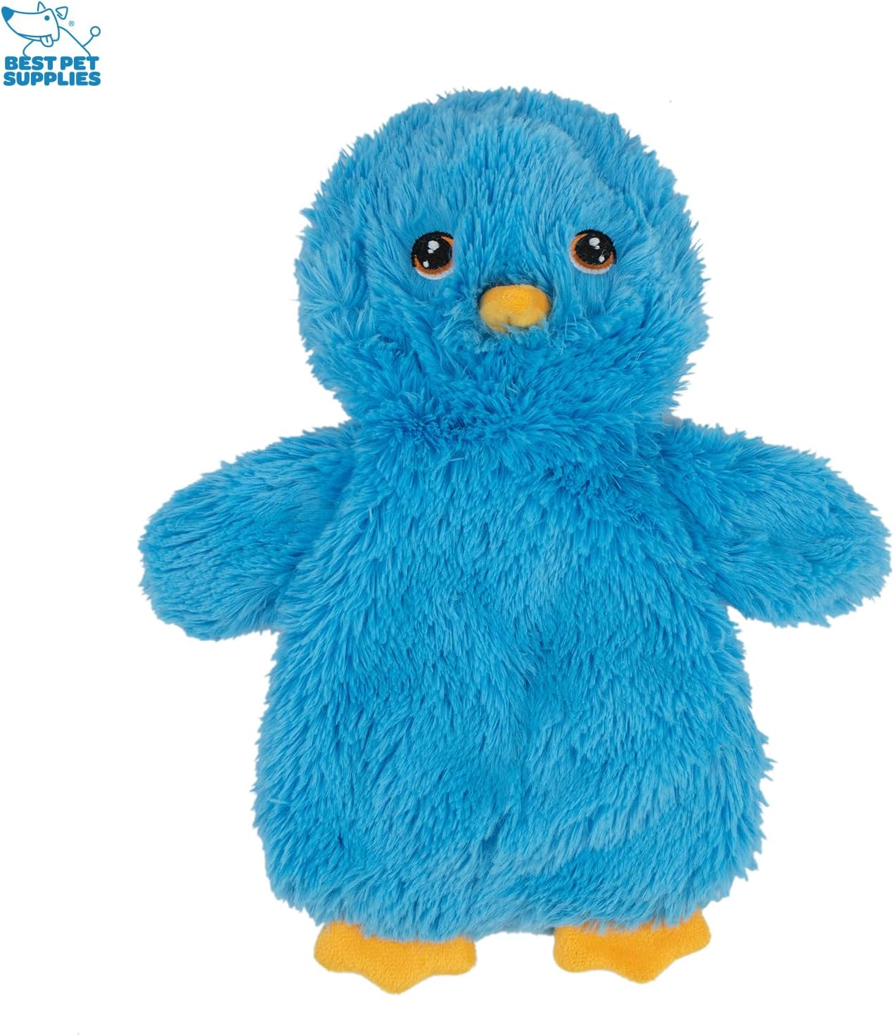 Best Pet Supplies Interactive Squeaky Dog Chew Toy, Ideal Dog Toys for Chewers, Small, Medium & Large Dogs, and Fetch Lovers - Crinkle Chicken (Yellow, Pink, Blue), Large