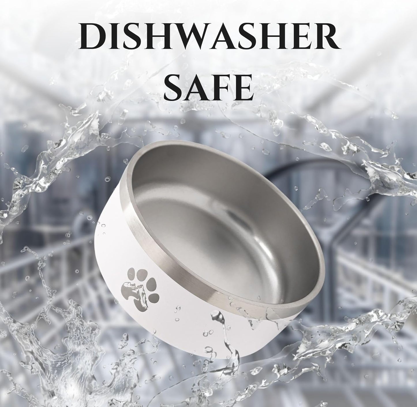 Stainless Steel Dog Bowl for Small-Large Dogs | Double Wall Insulated, Non-Slip Base Heavy Duty Water and Food Bowls for Dogs & Cats | Pet Safe BPA Free & Dishwasher Safe | 16 Oz - Blue