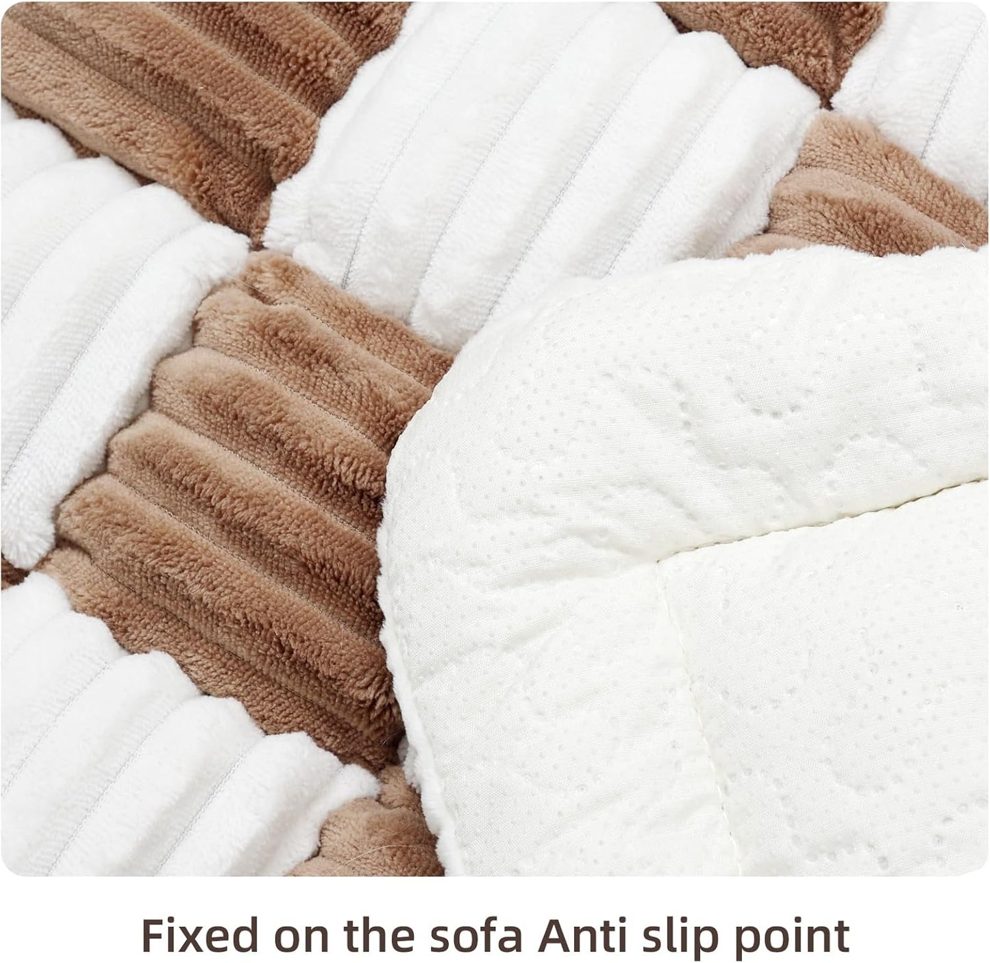 Dog Bed Mat for Car Back Seat Extenders, Washable Non-Slip Travel Cover for Back Seat - 24.8"x54", Brown