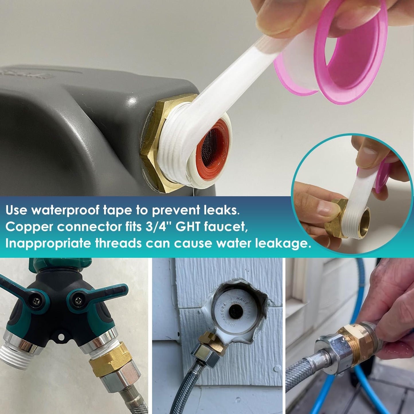 Automatic Dog Water Bowl Dispenser, Patented Automatic 2L Water Dispenser for Dogs, Chicken Waterer Bowl Fit 3/4''GHT Faucet, Water Hose Copper Connector Outdoor Dog Water Bowl for Livestock