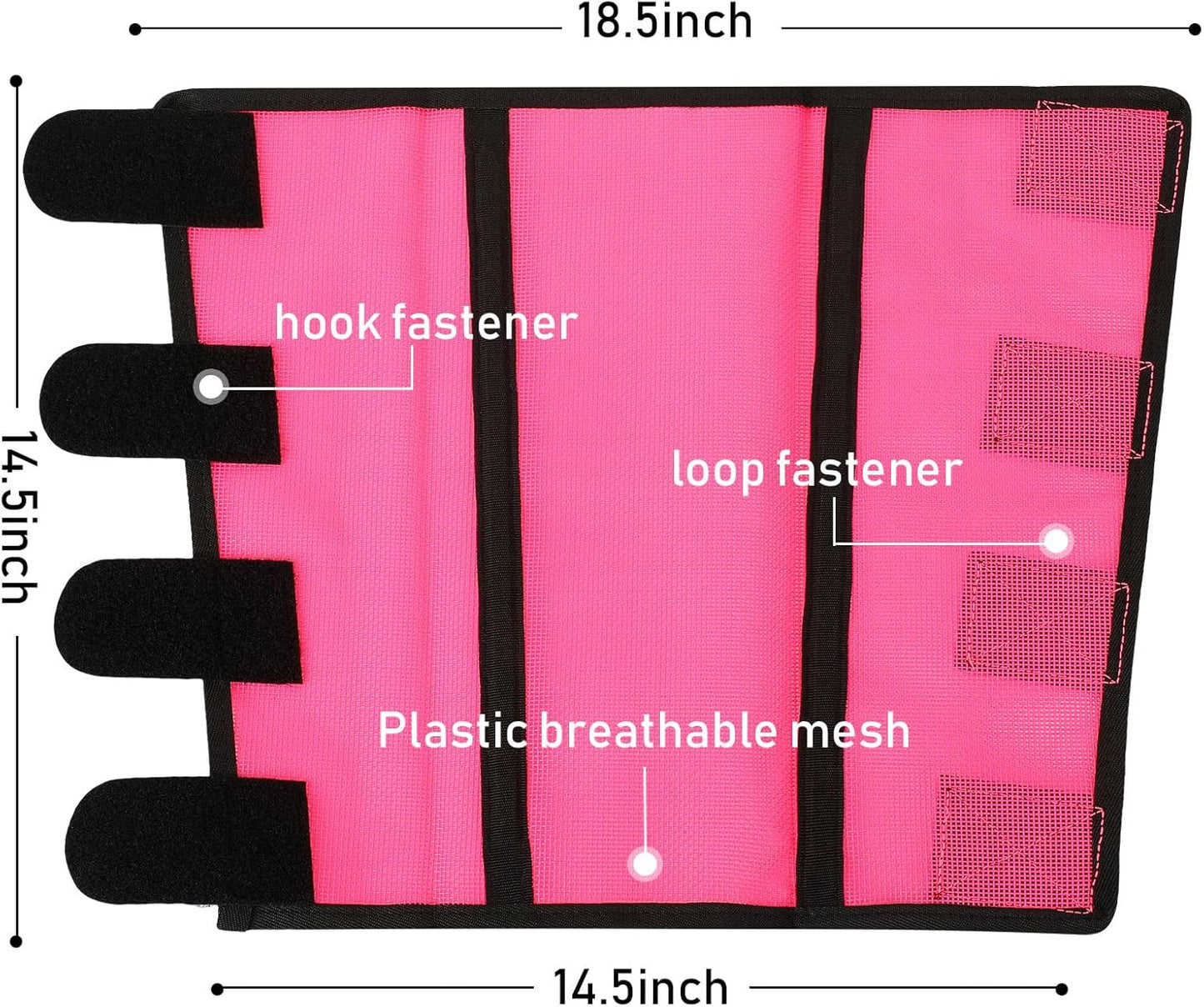 Jexine 12 Fly Boots for Horse Set of 12 Loose Breathable Mesh Horse Fly Sheets Protective Horse Leg Wraps Leggings for Preventing Flies and Mosquitoes Bites (Pink, Blue, Orange)