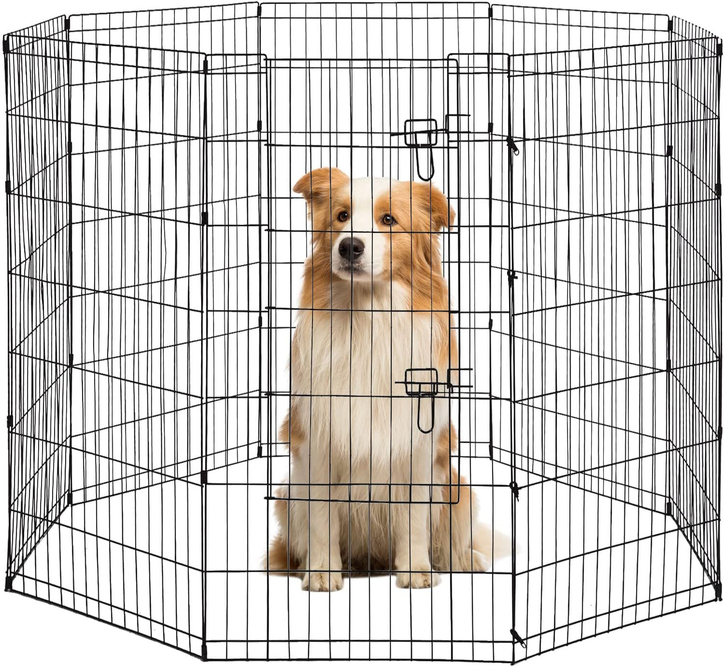 48 Tall Dog Playpen Crate Fence Pet Play Pen Exercise Cage -8 Pane