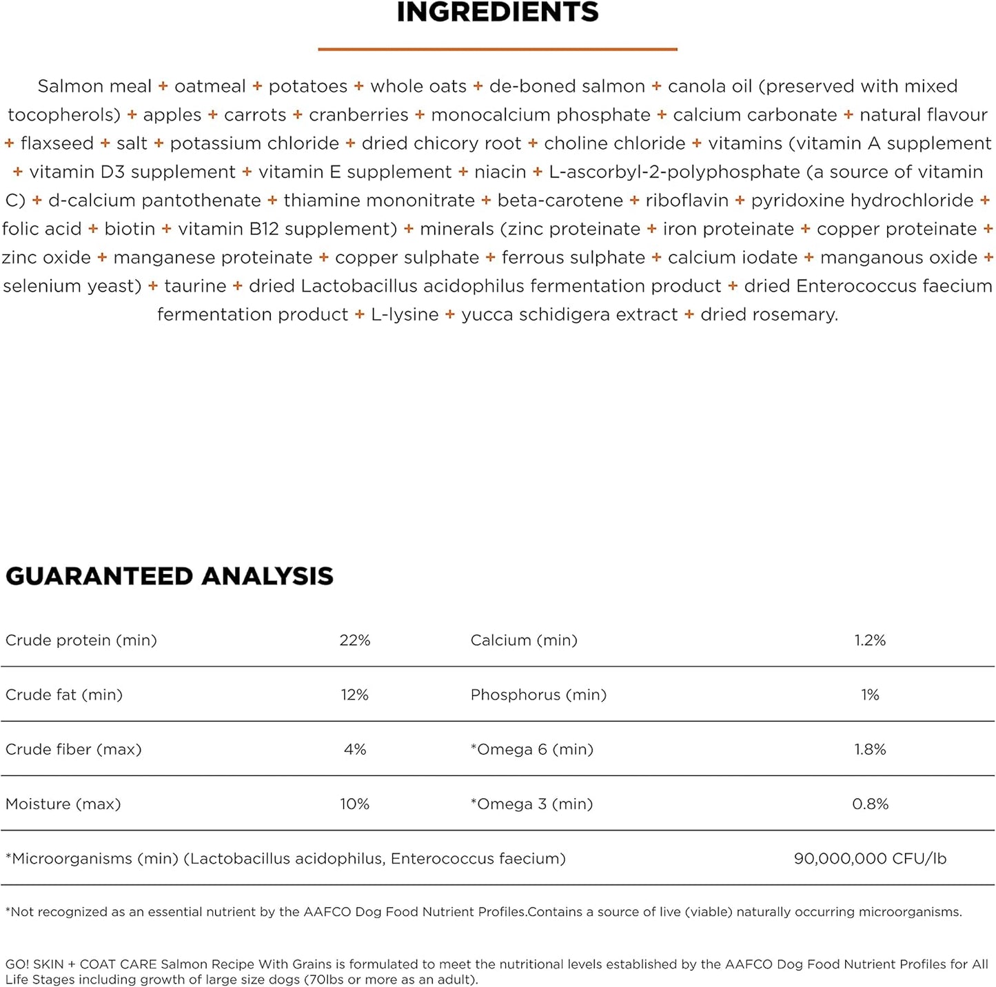 Go! Solutions Skin + Coat Care, Dry Dog Food, Salmon Recipe with Grains, 12 lb Bag