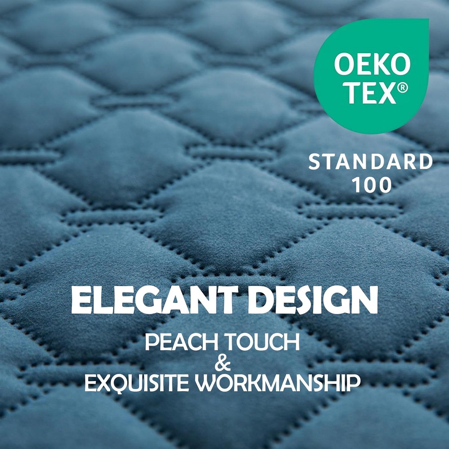 gogobunny 100% Double-Sided Waterproof Dog Bed Cover Pet Blanket Sofa Couch Furniture Protector for Puppy Large Dog Cat, Reversible (40x50 Inch (Pack of 1), Dark Blue/Light Blue)