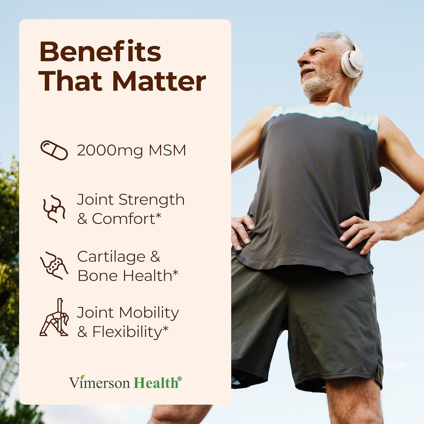 Glucosamine Chondroitin MSM Supplement – 3-in-1 Joint Supplements for Men and Women w/Glucosamine Sulfate 1500mg, Chondroitin Sulfate 1200mg & MSM 2000mg for Joint Health – FSA Eligible 150 Caps