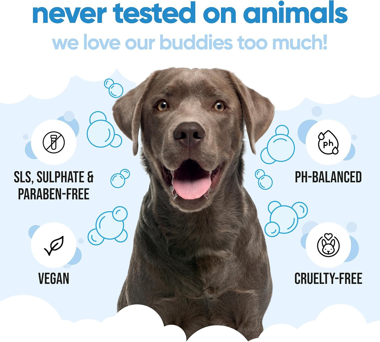 Bubblegum Dog Shampoo by Buddycare | Deep Cleansing Shampoo for Dogs | Bubblegum Scented | with Aloe Vera and Pro Vitamin B5 (33.8oz)