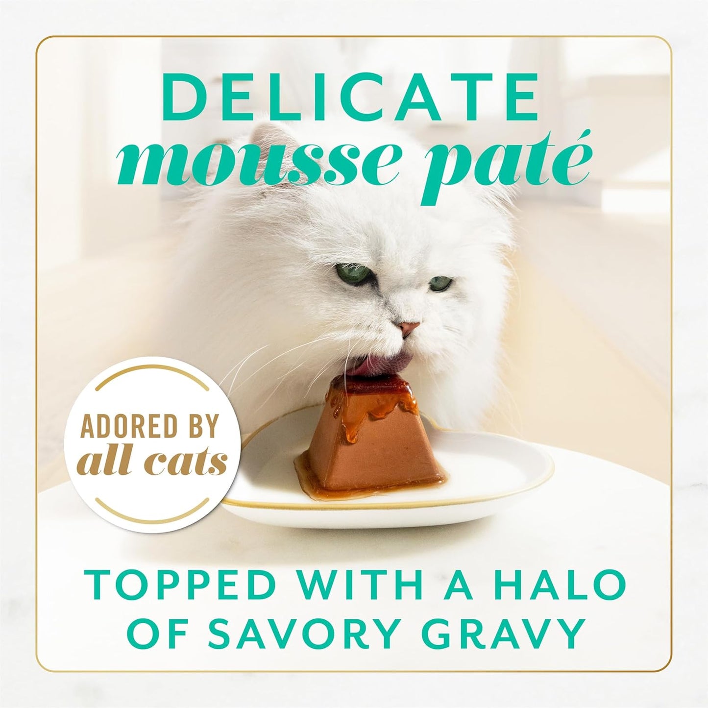 Fancy Feast Gems Pate Cat Food Mousse With Tuna and a Halo of Savory Gravy Cat Food - (Pack of 8) 4 oz. Boxes