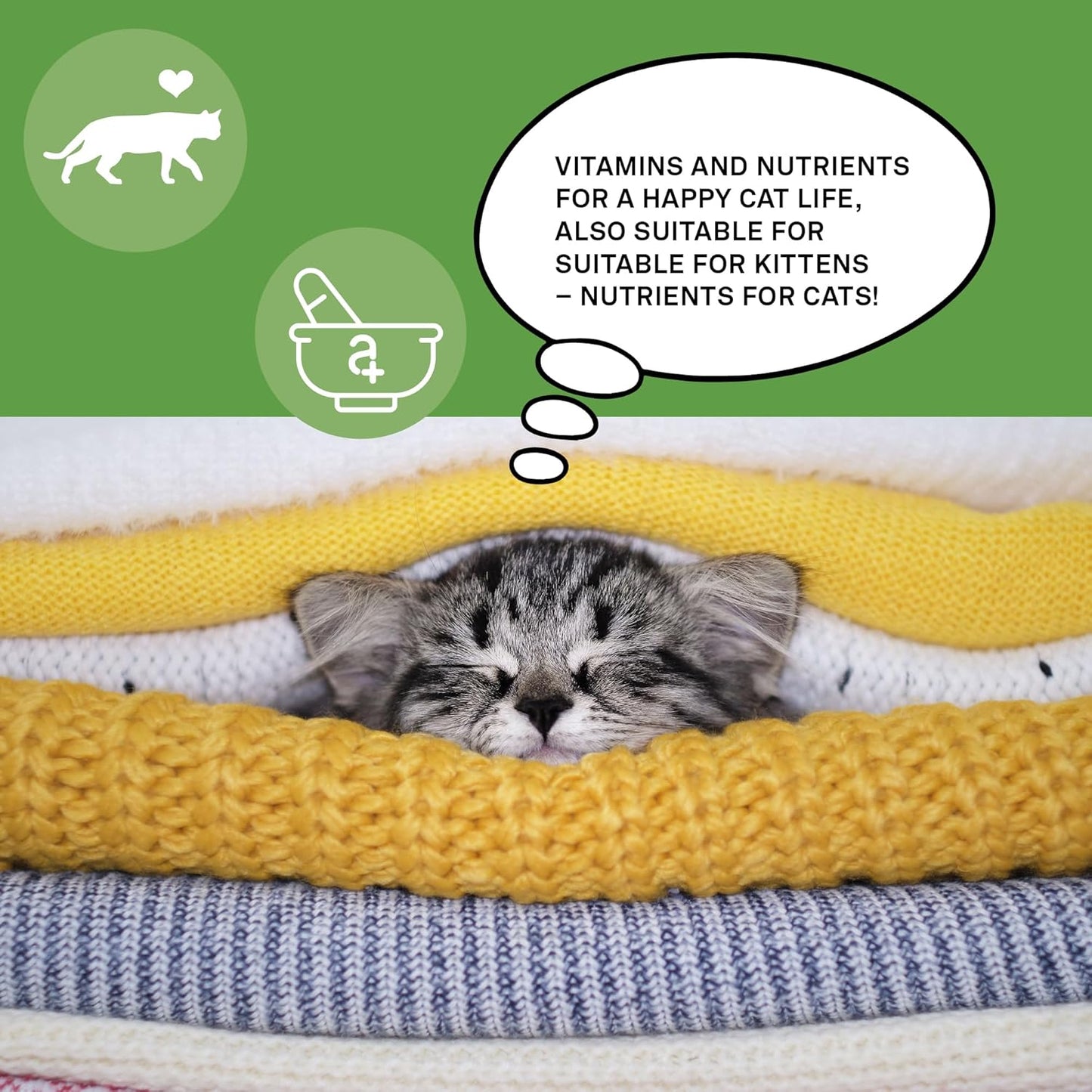 animaux – nutrients for Cats, All-Natural Cat Vitamins, Cat Essentials to Strengthen The Immune System & Natural Cell Protection, Healthy Skin & Shiny Coat, 120 Chewable Tablets, 120 Days Supply