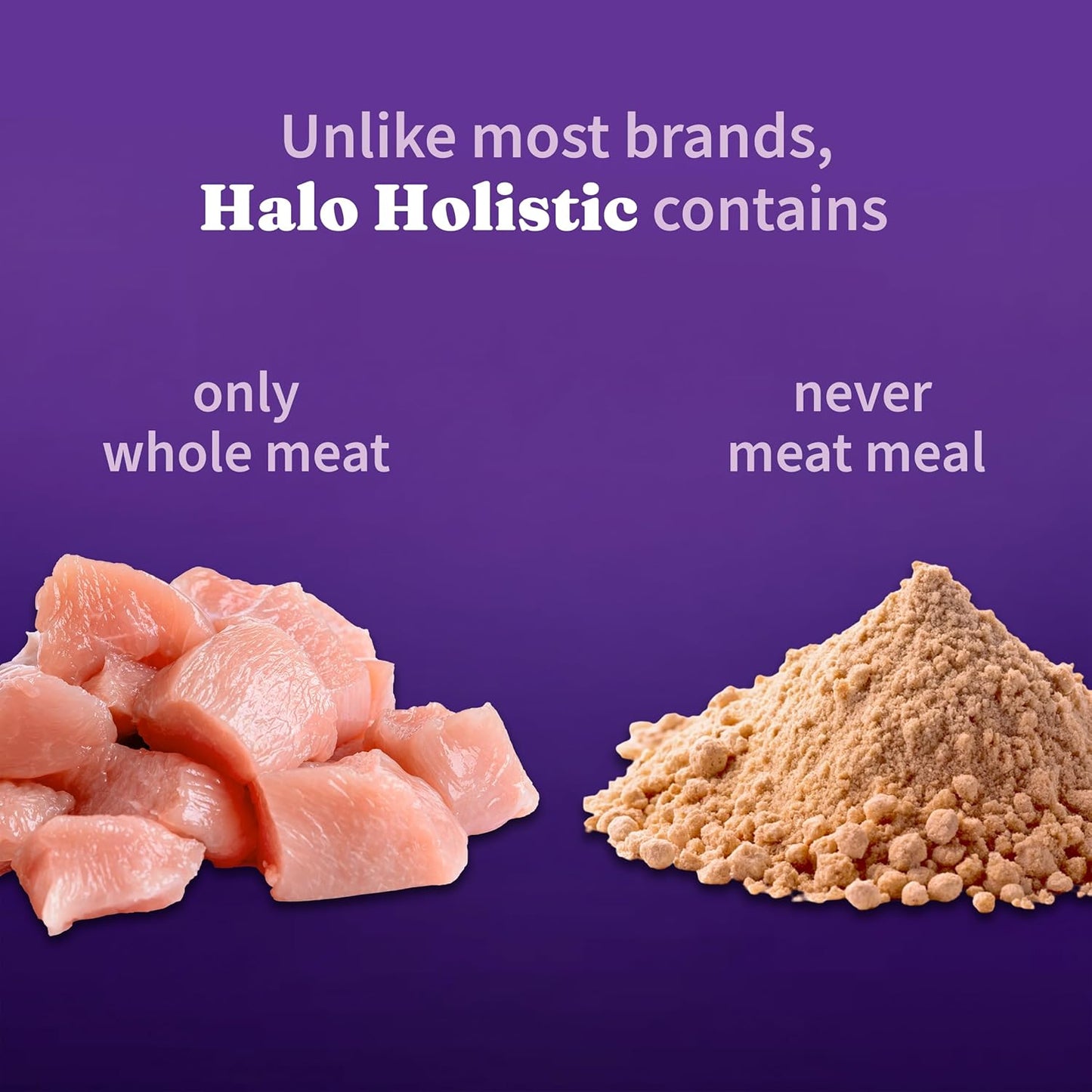 Halo Holistic Cage Free Chicken Cat Food, Healthy Grains Dry Cat Food, Complete Digestive Health, Kibble for Adult Cats, 3 lb Bag