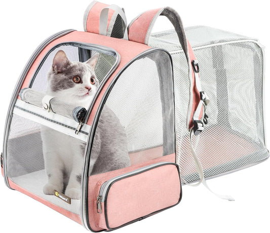 Texsens Innovative Traveler Bubble Backpack Pet Carriers with Upgraded Breathable & Expandable Tent for Cats and Dogs