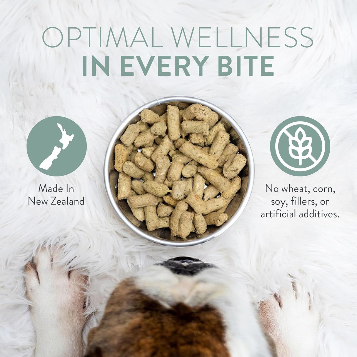 WOOF Wild Goat Freeze Dried Raw Dog Food, Mixer, or Topper, or Treat - High Protein, Natural, Limited Ingredient Recipe 9.9oz