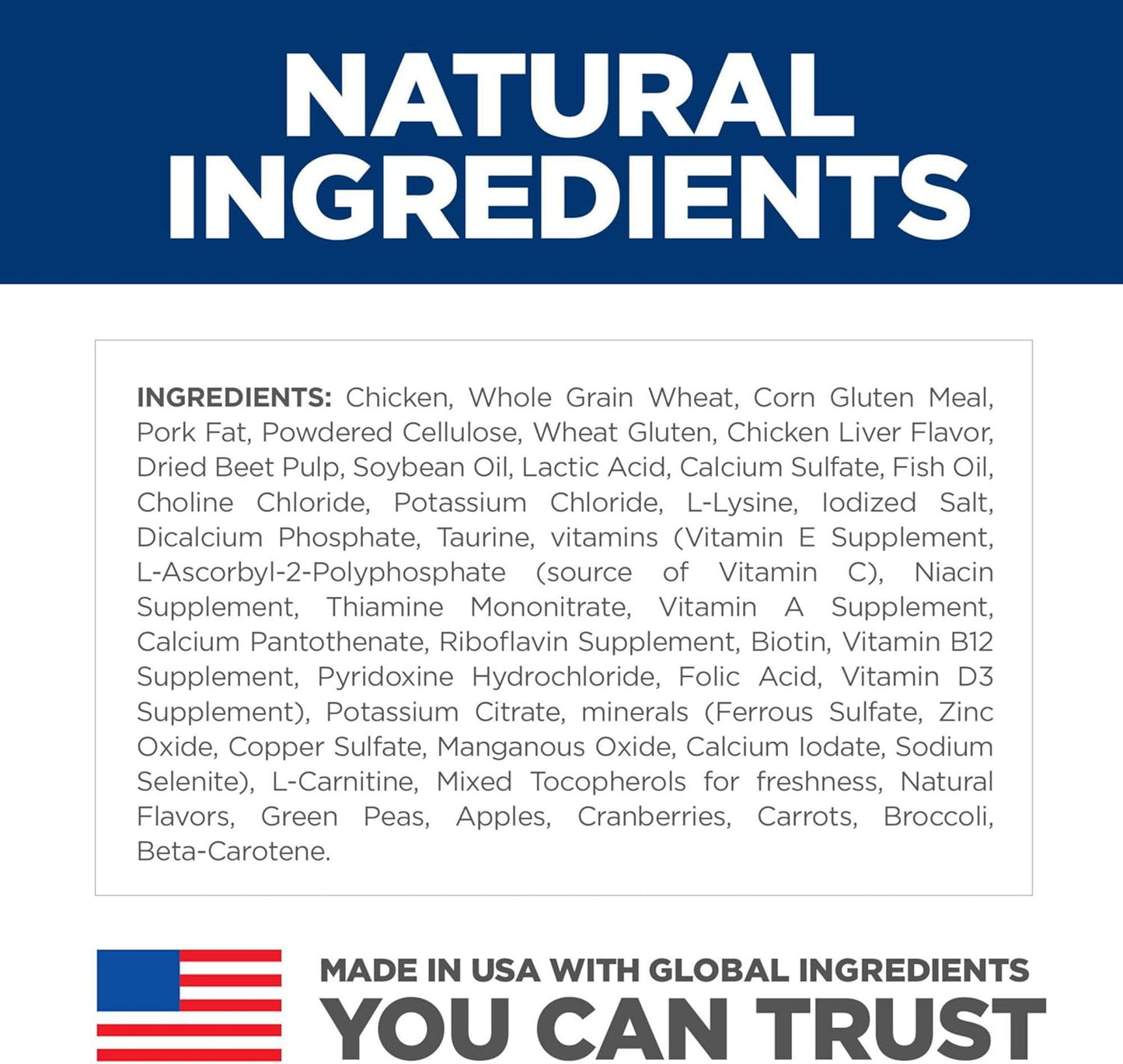 Hill's Science Diet Urinary Hairball Control, Adult 1-6, Urinary Track Health & Hairball Control Support, Dry Cat Food, Chicken Recipe, 7 lb Bag