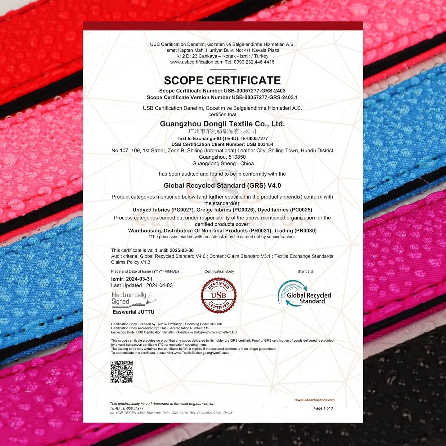 Didog Soft Padded Dog Collar for Large Dogs, Colorful and Durable Pet Collar with Quick Release Buckle, Light and Breathable for Daily Walking, Blue, L