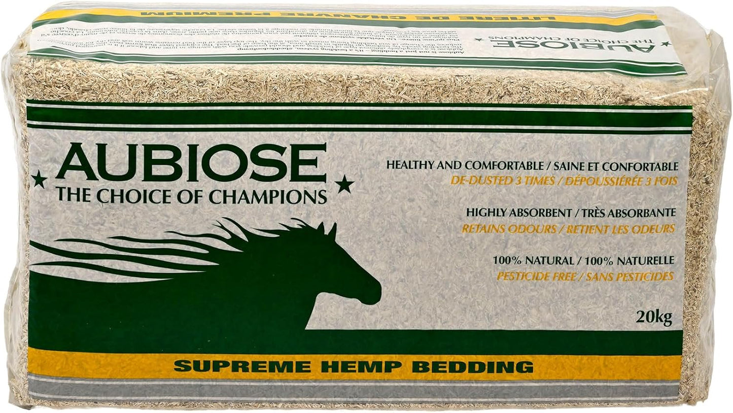 High Grade French Hemp Bedding, 44lb (400L) Jumbo Bulk Bag of Extremely Low Dust Shavings for Horses, Chickens, Small Animals, Rats, Guinea Pigs, Bunny Rabbits, Reptiles, Good Chicken Coop Bedding