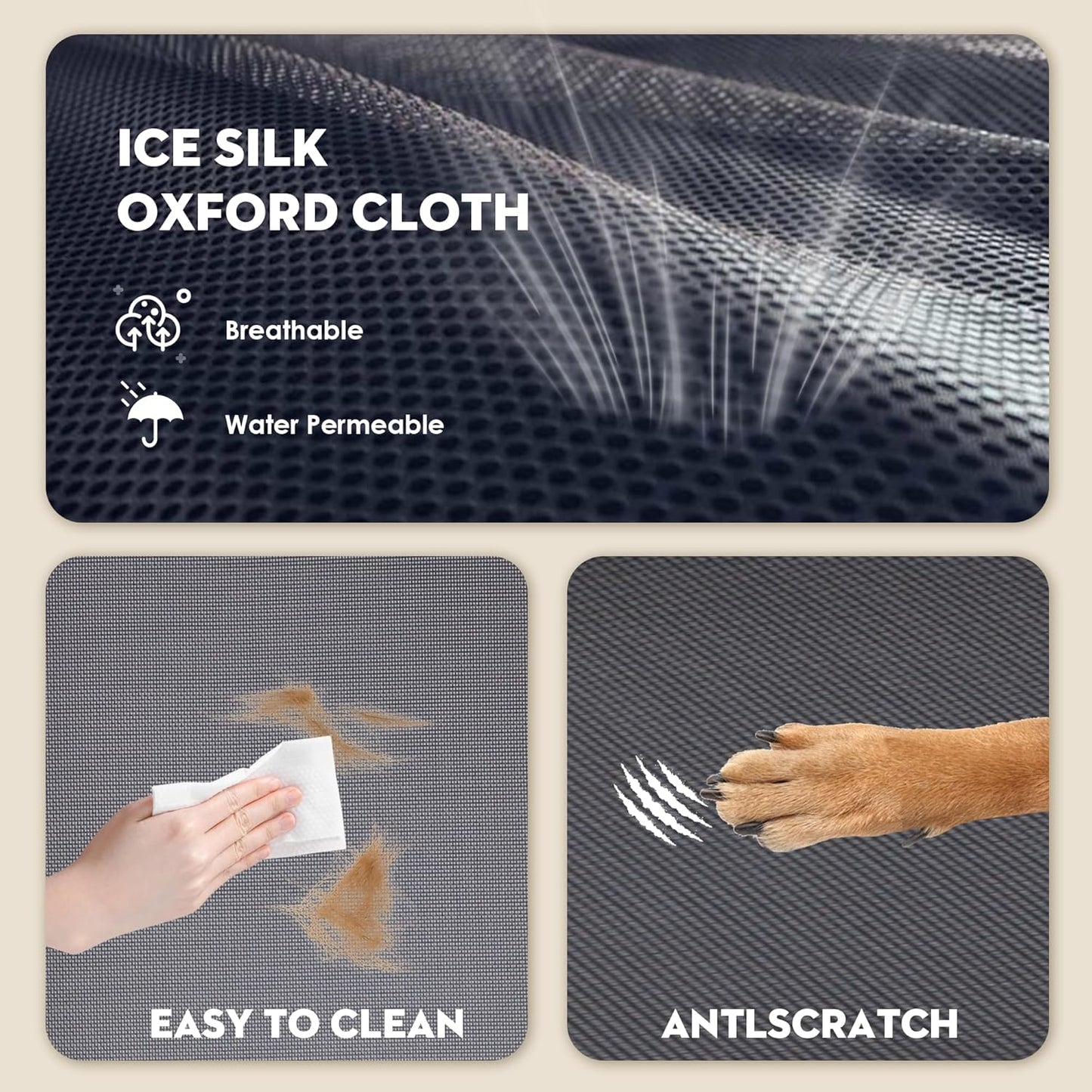 Elevated Dog Bed Raised Dog Bed Outdoor for Large Medium Size Dogs Place Bed Easy Clean Breathable, Comfortable,Rugged Durable Raised Pet Bed Up to 130 lbs,42in