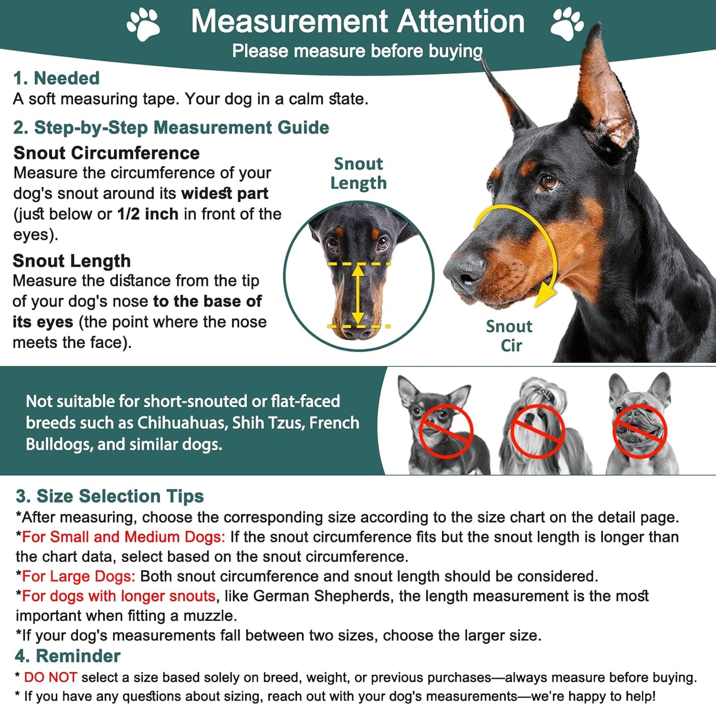 BARKLESS Dog Muzzle, Silicone Basket Muzzle for Small Medium Large Dogs, Soft Cage Mouth Cover Prevent Biting Chewing, Allow Drinking Panting, Suitable for German Shepherd