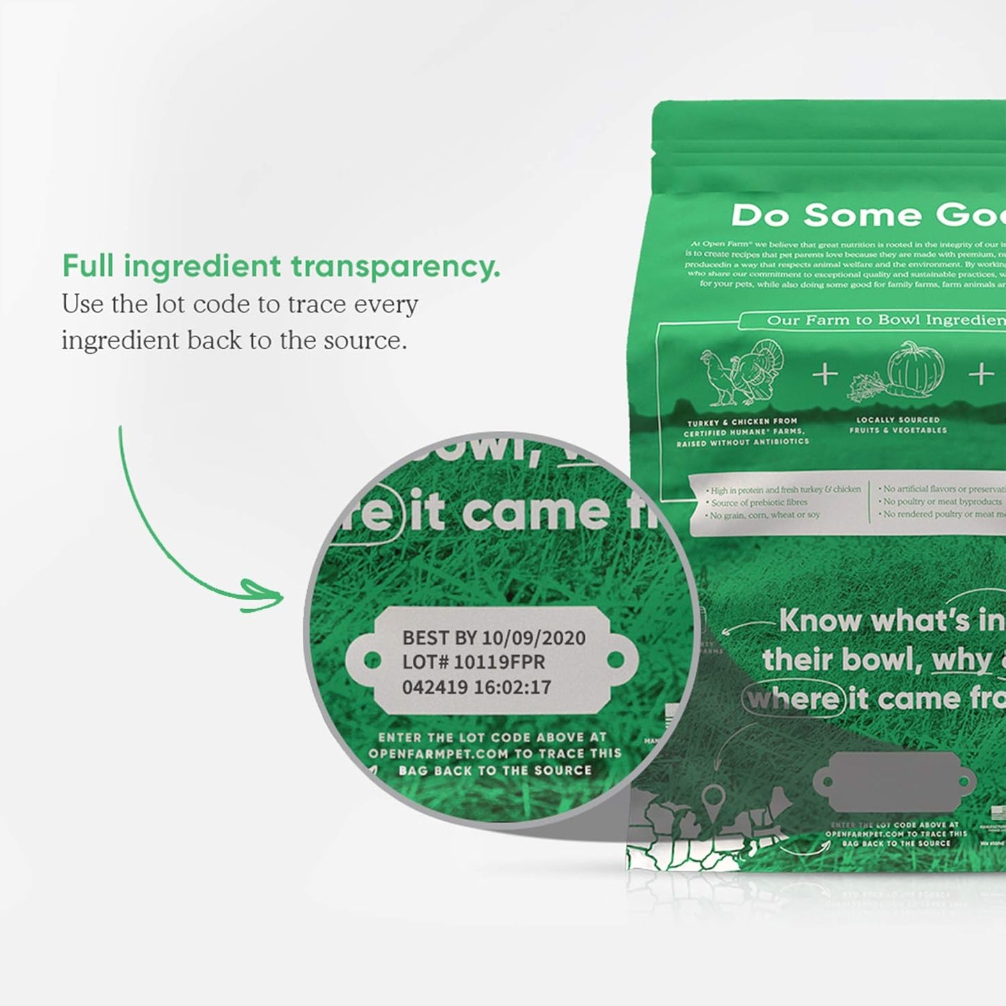 Open Farm Grain-Free Homestead Turkey and Chicken Dog Food 4.5 Pounds