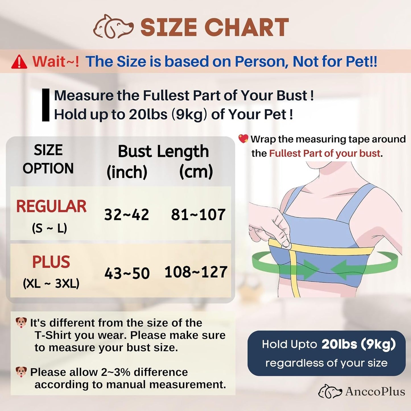 Dog Carrier for Small Dogs, Front Facing Dog Carrier Sling, Hands Free Cat Sling, Size Adjustable, Reducing Back Pain, Soft Cotton, Premium Dog Sling Carrier (Regular, Charcoal Black)