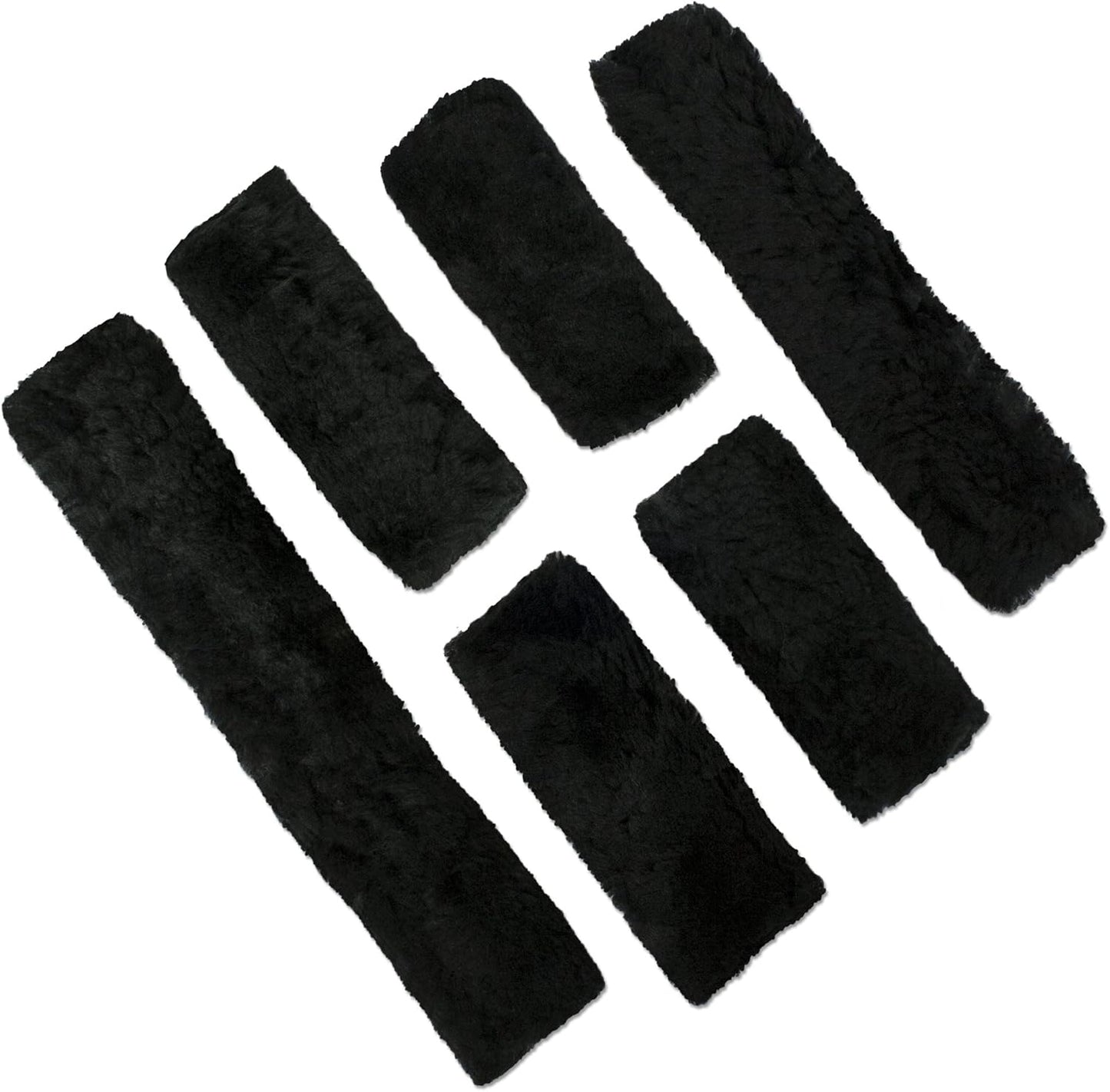 ECP Equine Comfort Products Merino Sheepskin Halter Fleece Set for Horses, 100% Natural Wool, Chafe Protection, Breathable Relief & Cushioned Comfort, Machine Washable, 6-Piece Set