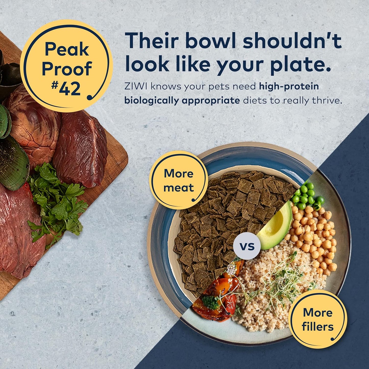 ZIWI Peak Air-Dried Dog Food – Tripe & Lamb - All Natural, High Protein, Grain Free, Limited Ingredient w/ Superfoods (35.2oz)