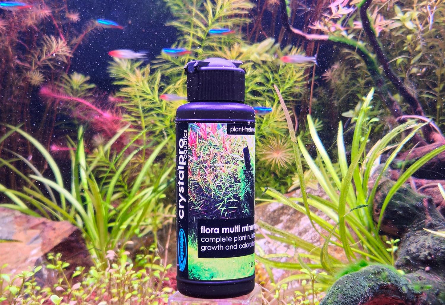 Flora Multi Minerals All in One Aquarium Plant Fertilizer - for Fast Growing Healthy Plants - Plant Food for Root and Leaf Growth- Safe for All Freshwater Livings 4.2 Oz