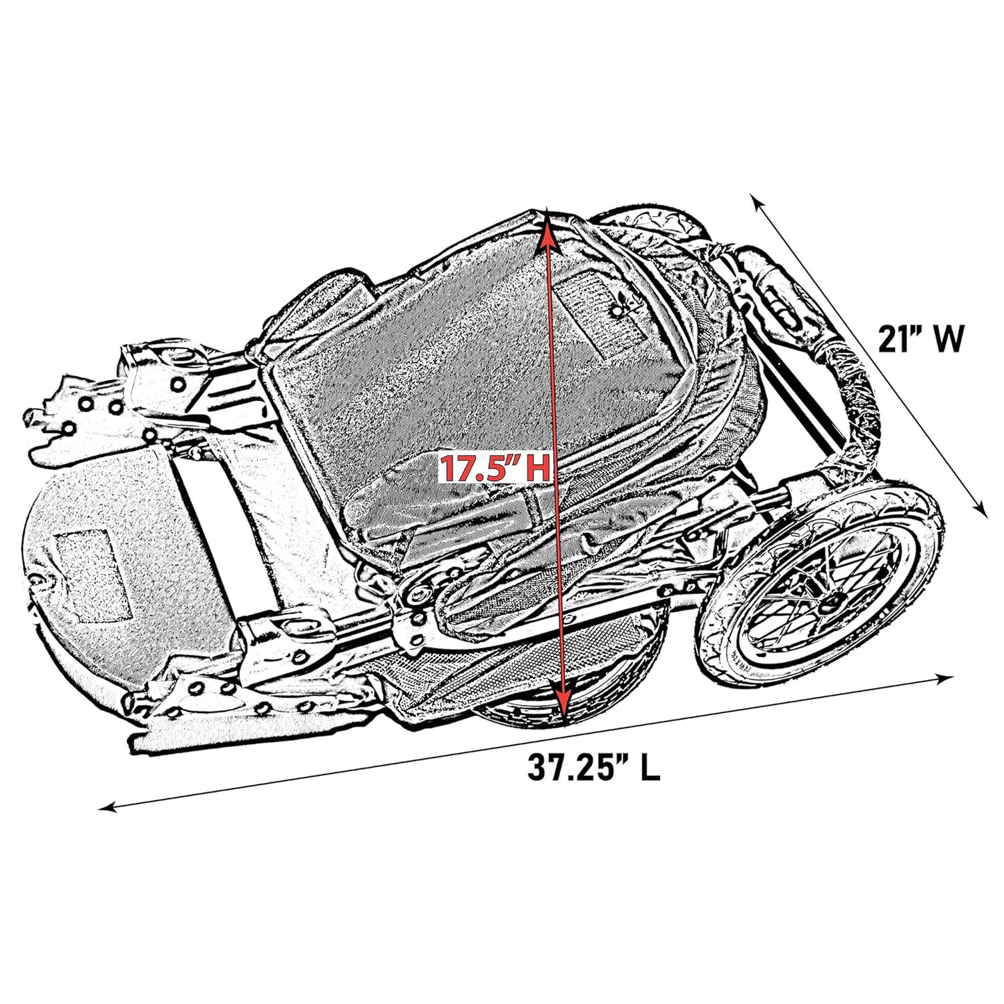 Pet Gear No-Zip NV Pet Stroller for Cats/Dogs, Zipperless Entry, Easy One-Hand Fold, Gel-Filled Tires, Plush Pad + Weather Cover Included, Peony