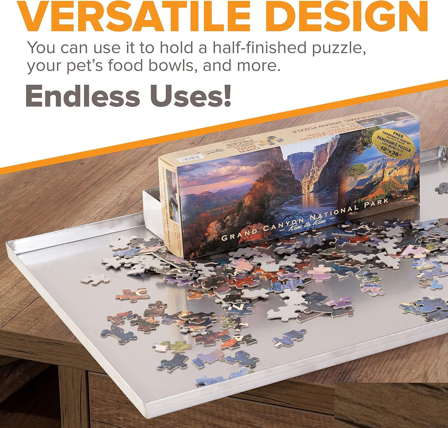 36" x 19.5" Metal Replacement Dog Crate Pan Chew Proof Crack Proof Pet Kennel Tray Central Dog Training Crate Pan Pet Supplies, Galvanized, 1" H