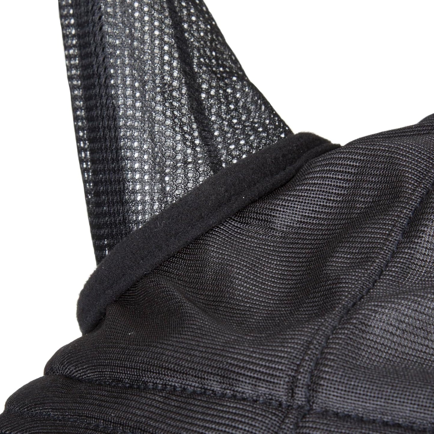 Harrison Howard CareMaster Horse Fly Mask Half Face with Ears Black Medium Cob