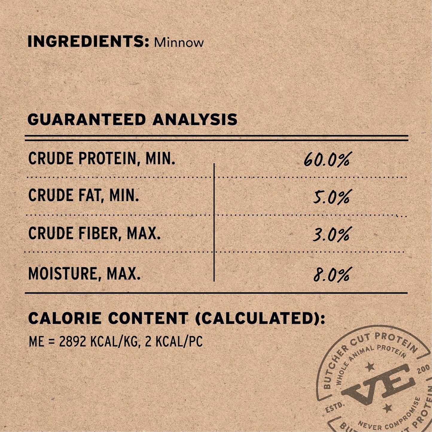 Vital Essentials Minnows Dog Treats, 1 oz | Freeze-Dried Raw | Single Ingredient | Premium Quality High Protein Training Treats | Grain Free, Gluten Free, Filler Free